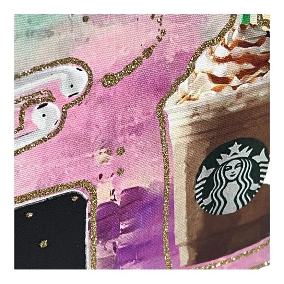 Starbucks Canvas Wall Art Skateboard Tik Tok Dorm Sneakers Rainbow Butterfly - Picture 3 of 6